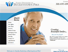 Tablet Screenshot of familydentistryofbuckeystownpike.com